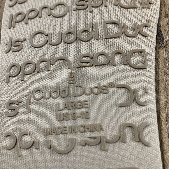 Comfort Code by Cuddl Duds Crisscross Slipper Womens Sz 9-10 Brown Faux Fur 7943 - Picture 6 of 7